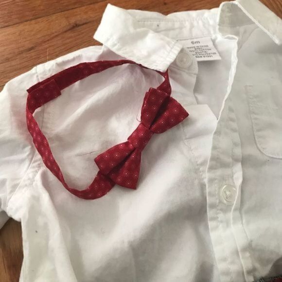 Boys Dress pants, shirt and bow tie 6 months suit​​ - Picture 4 of 8